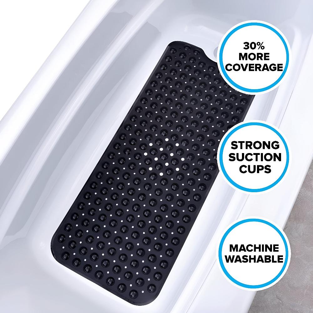Extra Long Non Slip Suction Cup Bathtub Mat