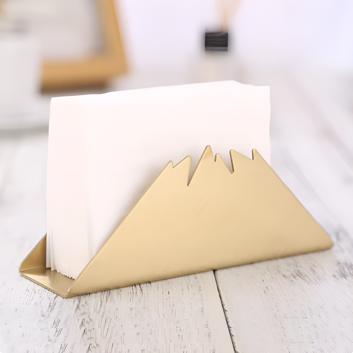 Mela Gold Metallic Napkin Holder