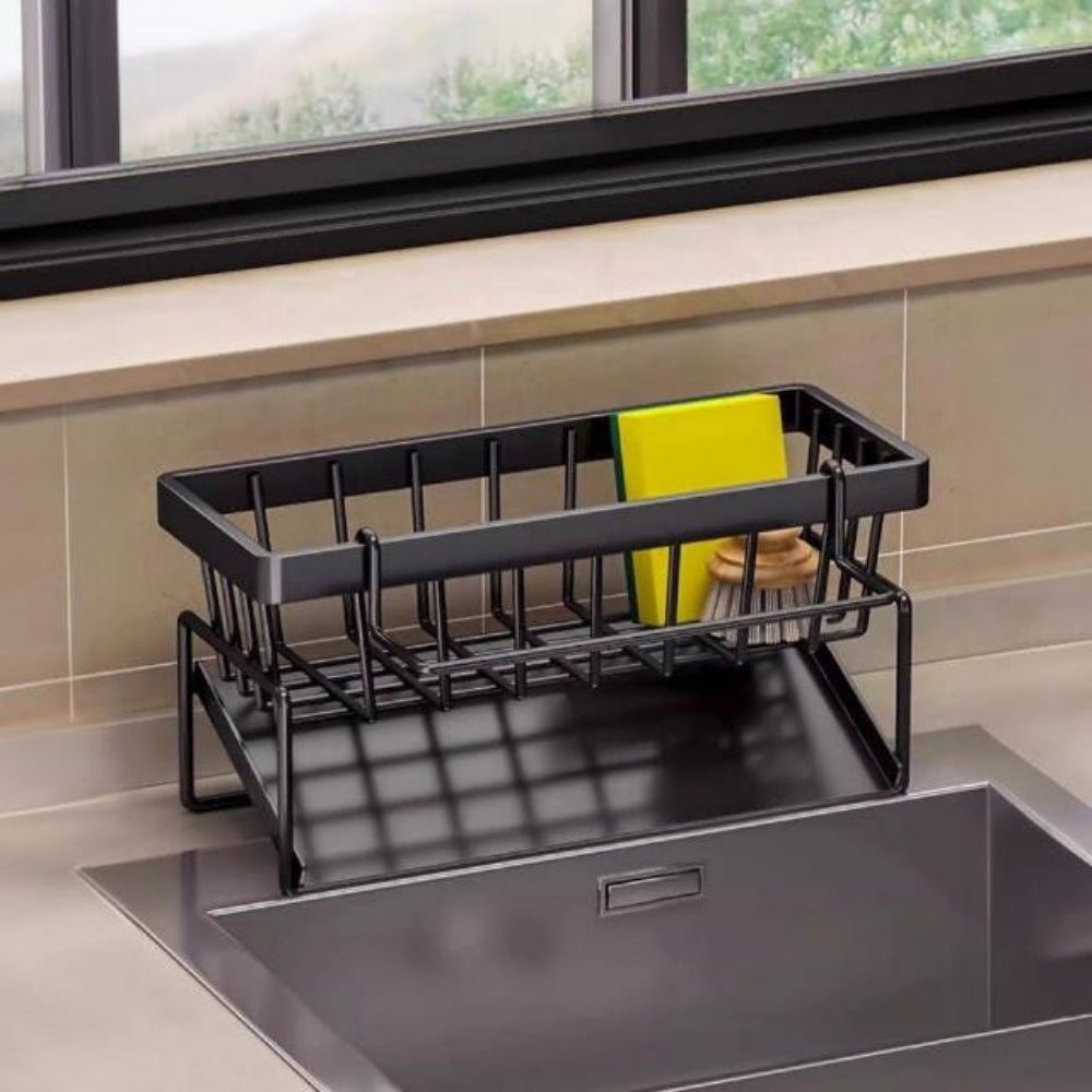 Self Draining All in One Sponge Soap and Cloth Rack