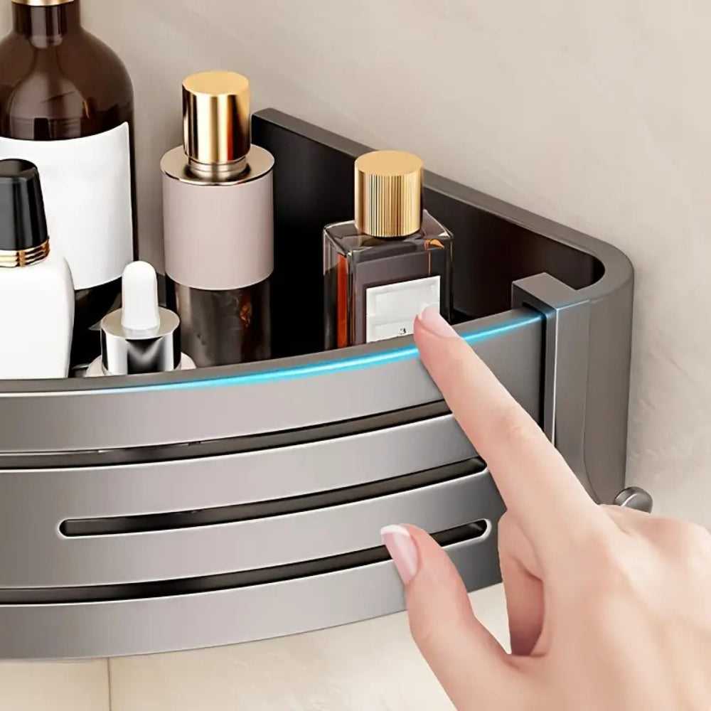 Rust Resistant Aluminum Corner Shower Caddy Rack