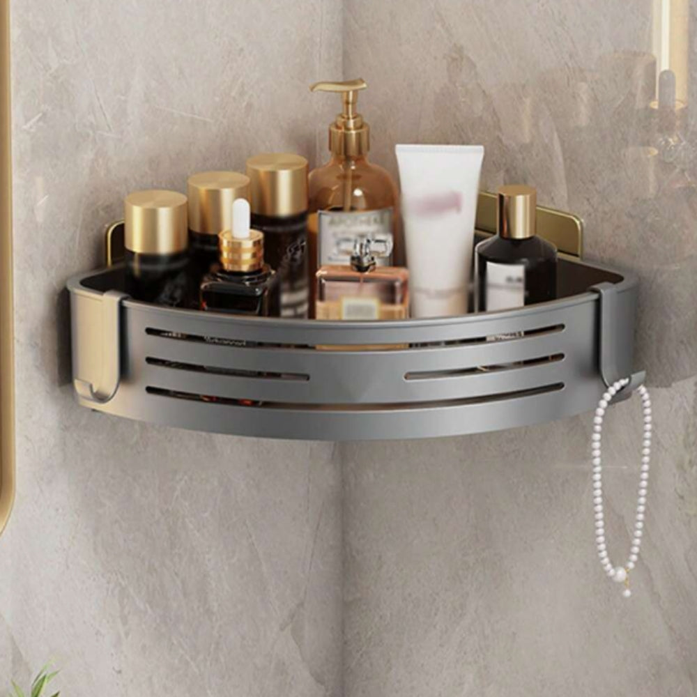 Rust Resistant Aluminum Corner Shower Caddy Rack