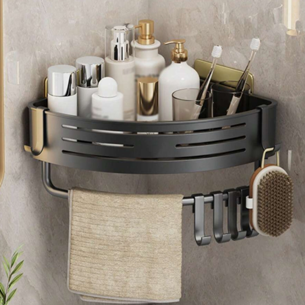 Rust Resistant Aluminum Corner Shower Caddy Rack