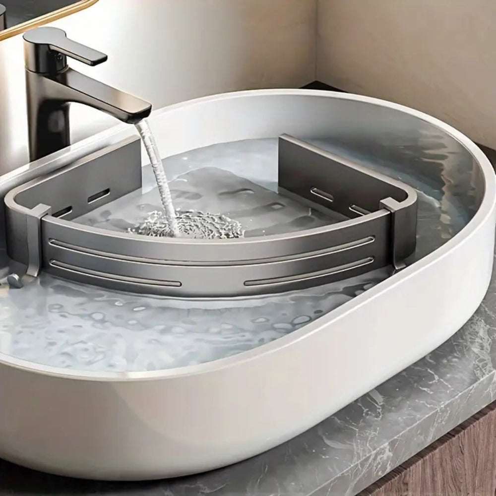 Rust Resistant Aluminum Corner Shower Caddy Rack