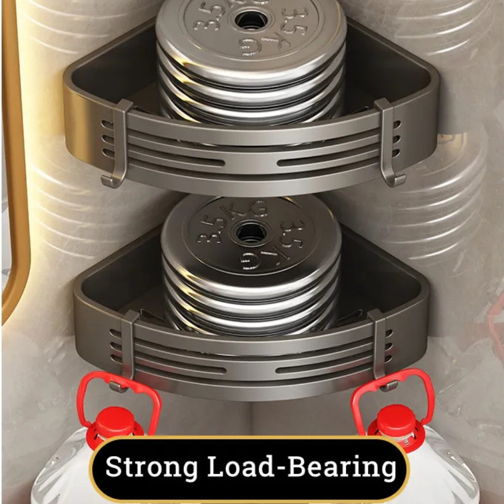 Rust Resistant Aluminum Corner Shower Caddy Rack