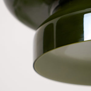 Vitrea Retro Jewel Toned Art Glass Pendant Lamp