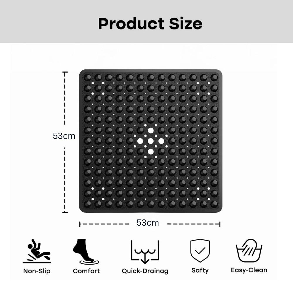 Non Slip Suction Bath and Shower Mat