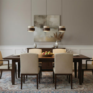 Caldera Sculptural Matte Travertine Pendant Lamp