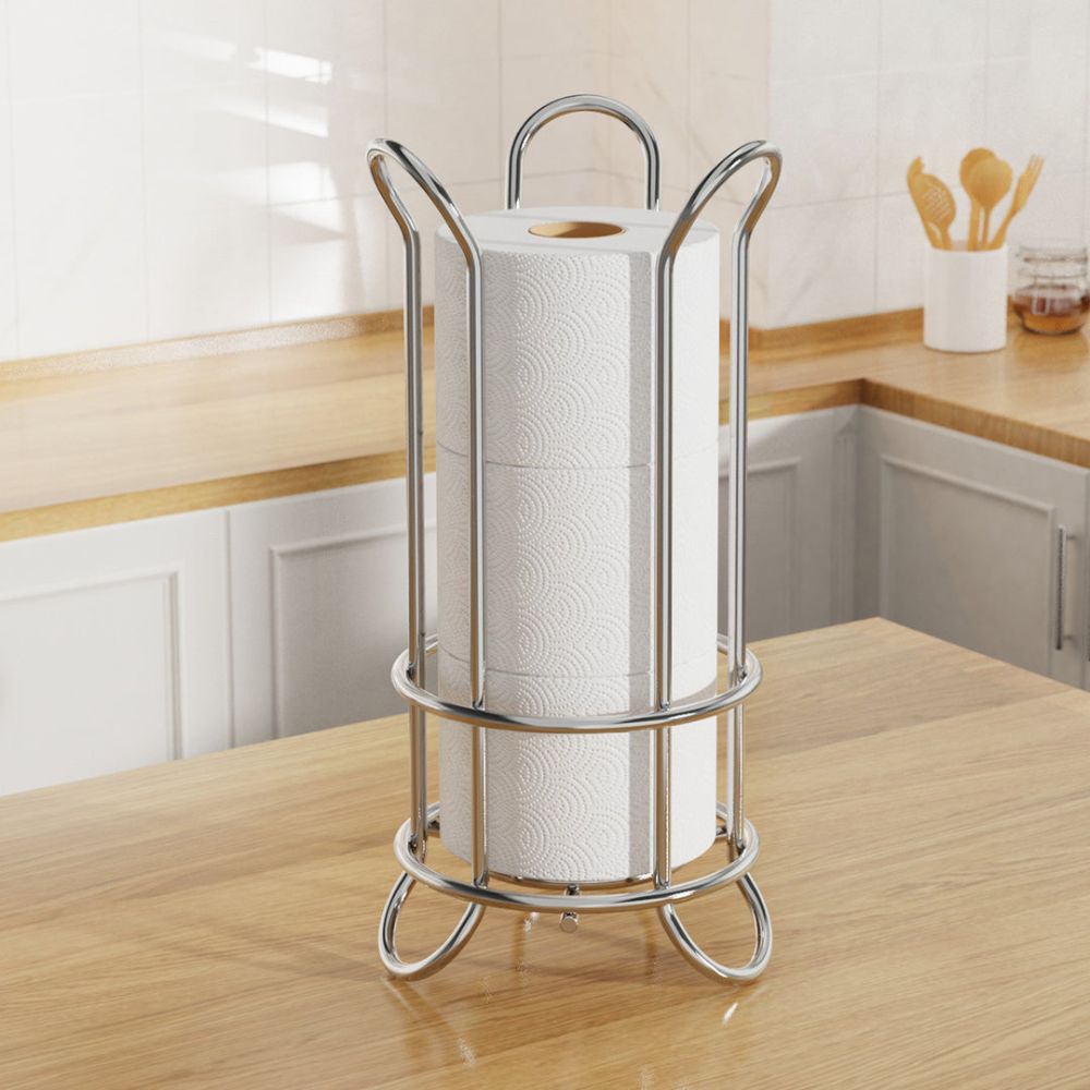 Freestanding Chrome Toilet Roll Stand