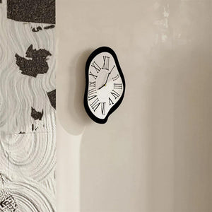 Dali Inspired Melting Roman Numeral Wall Clock