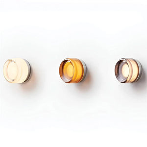 Halo Dimpled Cast Glass Round Wall Sconce
