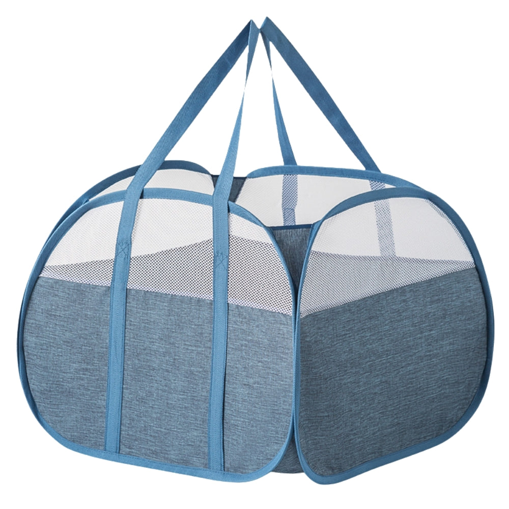 Collapsible Laundry Basket With Carry Handles