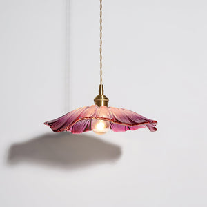 Fiora Vintage Floral Glass Pendant Lamp
