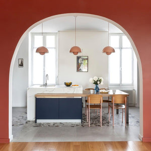 Marlo Minimalist Sculptural Hemisphere Pendant Lamp