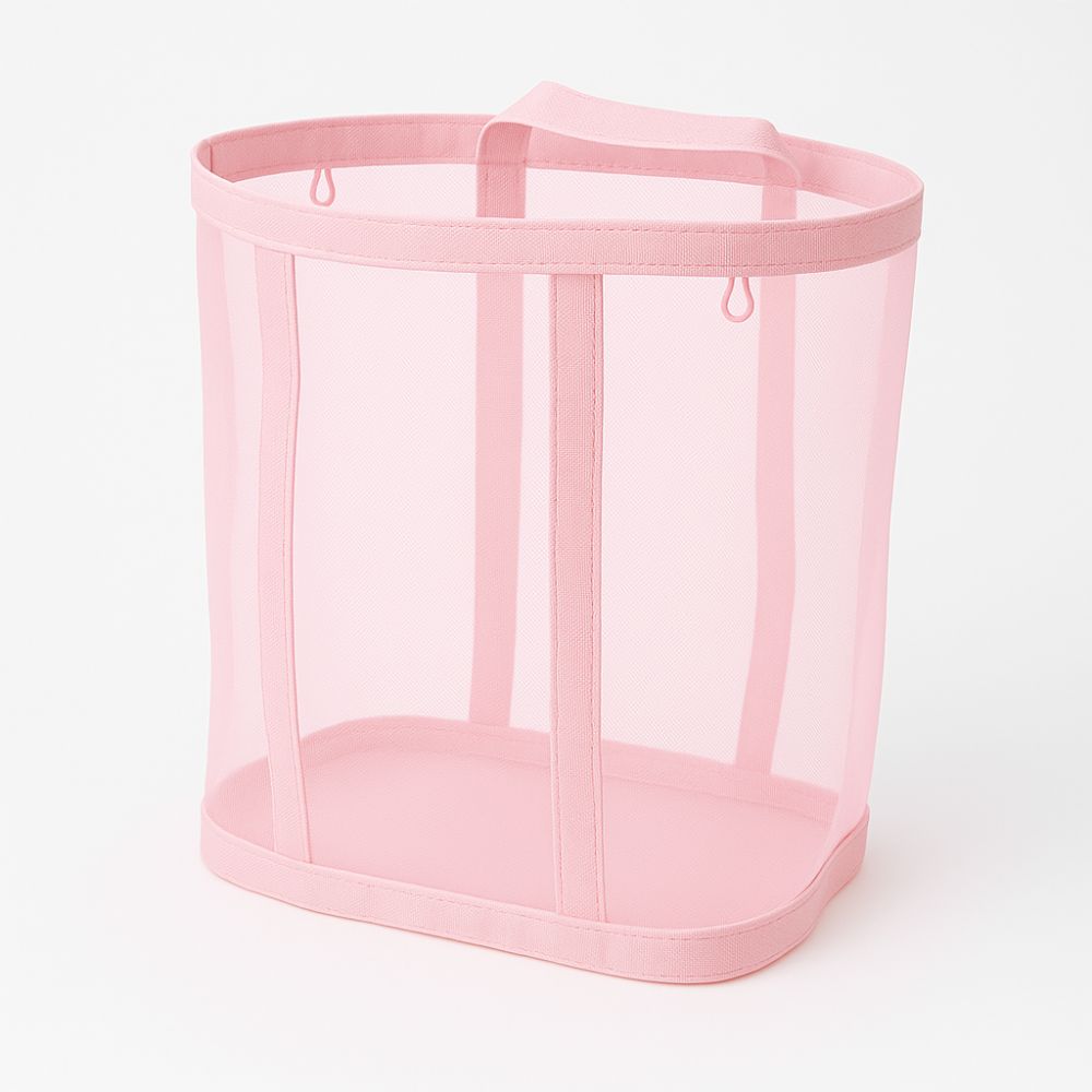 Foldable Nylon Mesh Laundry Basket