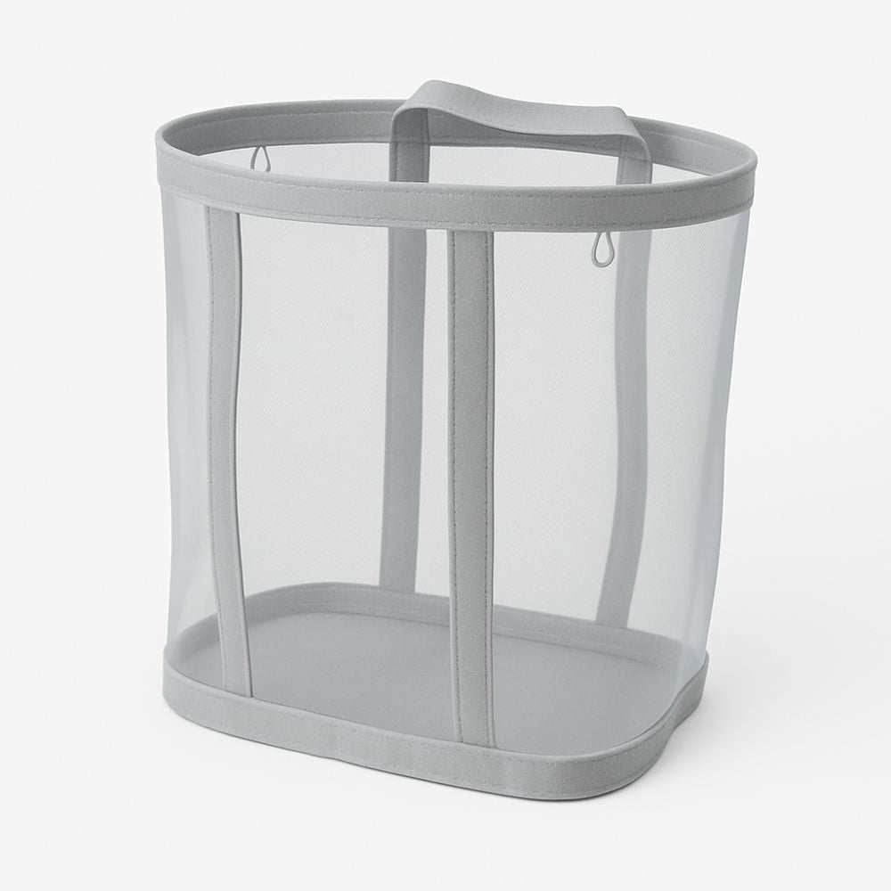Foldable Nylon Mesh Laundry Basket