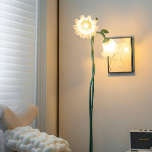 Lirio Sculptural Vintage Calla Lily Floor Lamp