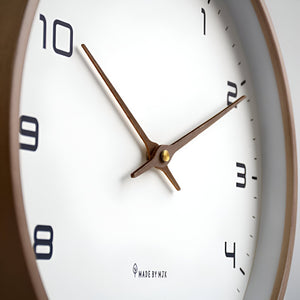 Nordic Minimalist Wood Frame Wall Clock