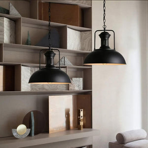 Ember Industrial Vintage Dome Pendant Light