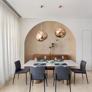 Orsa Retro Metallic Mirrored Dome Pendant Lamp
