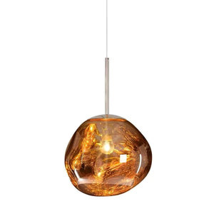 Orsa Retro Metallic Mirrored Dome Pendant Lamp