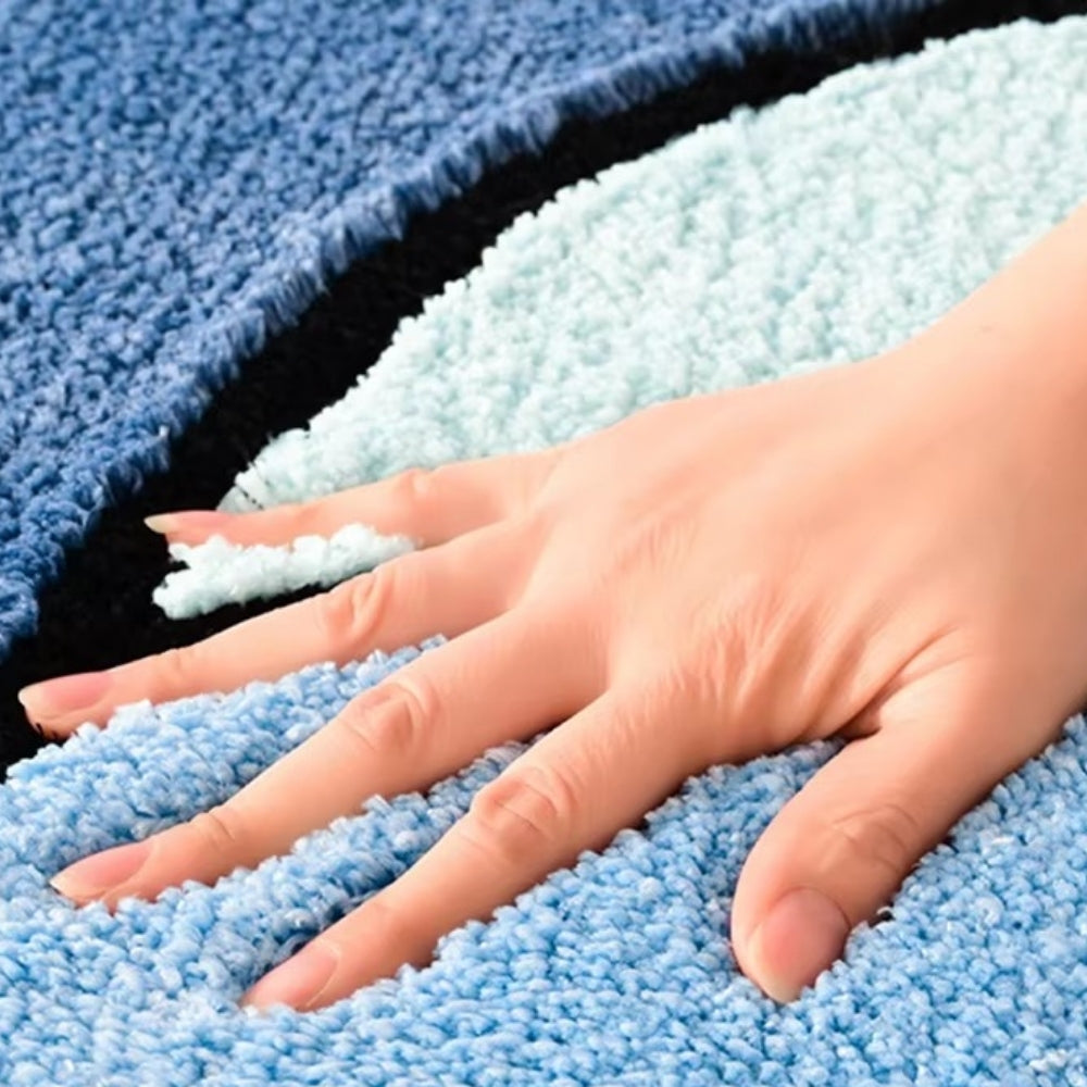 Plush Absorbent Non Slip Microfiber Bathroom Mat