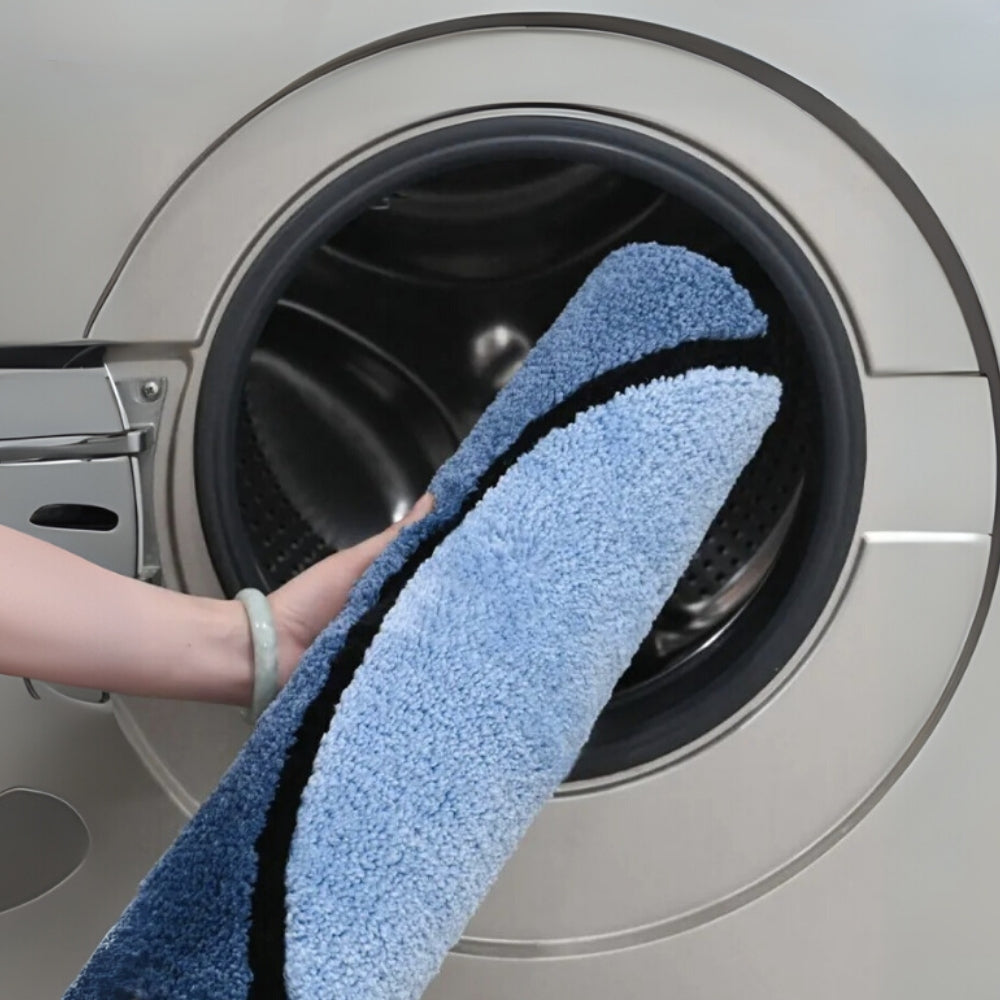 Plush Absorbent Non Slip Microfiber Bathroom Mat