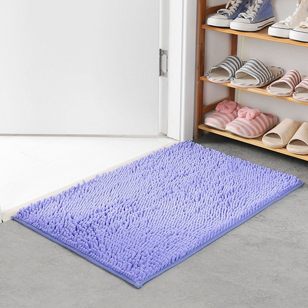 Absorbent Chenille Memory Foam Bath Mat
