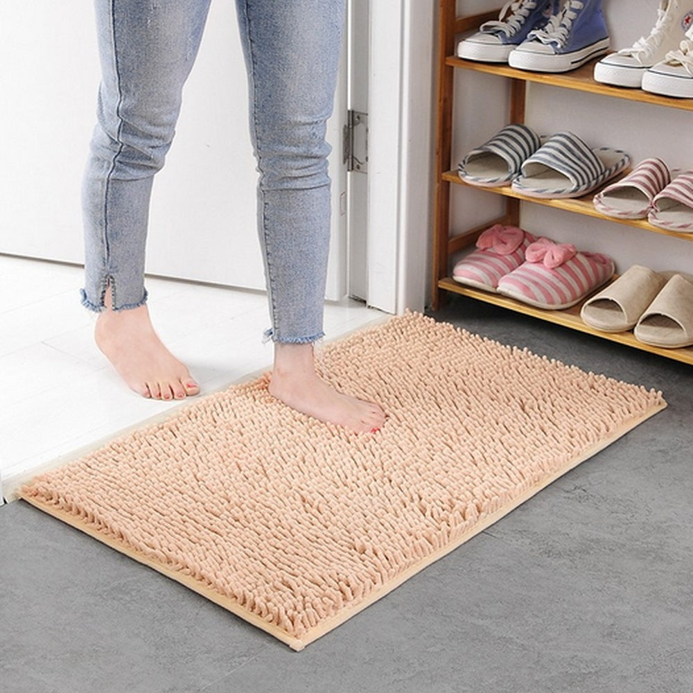 Absorbent Chenille Memory Foam Bath Mat