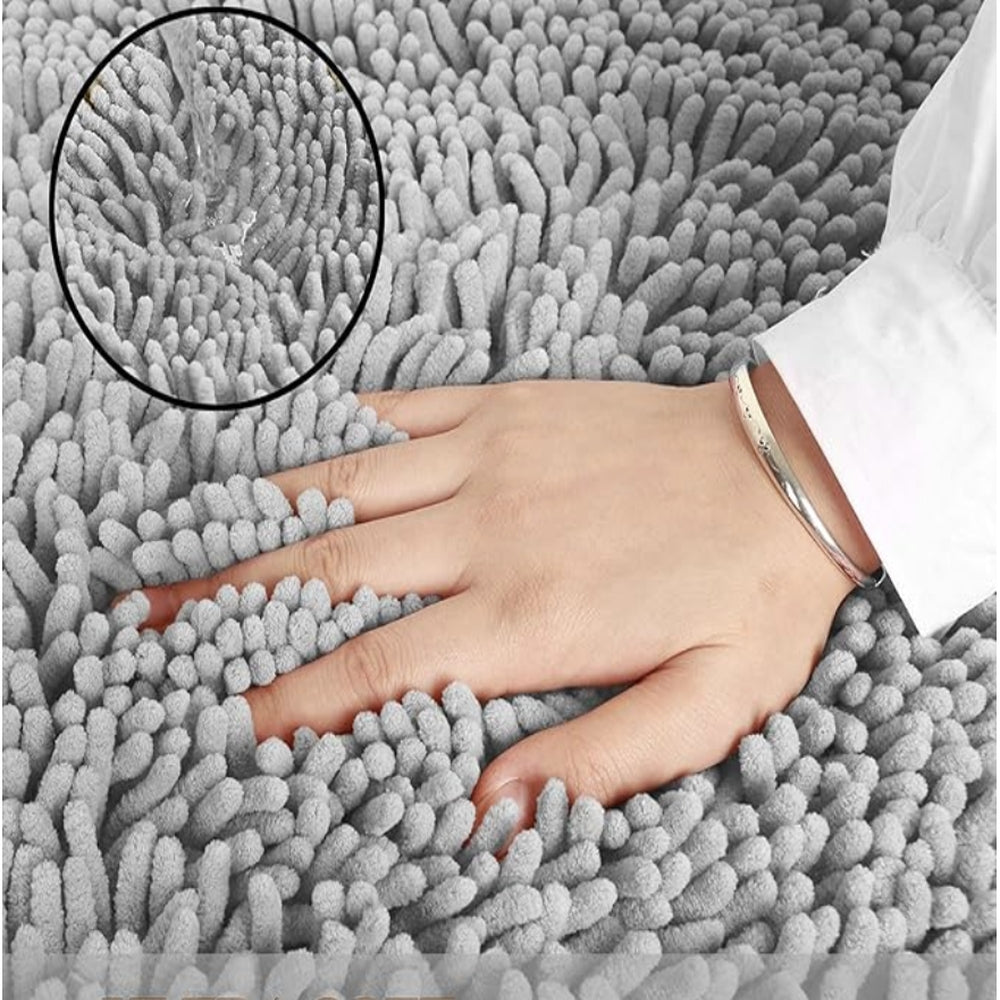 Absorbent Chenille Memory Foam Bath Mat