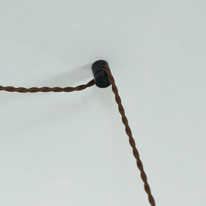 Verano Vintage Smoked Glass Plug In Pendant Lamp