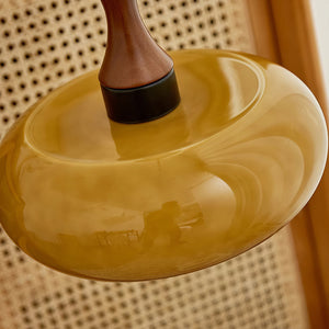 Verano Vintage Smoked Glass Plug In Pendant Lamp