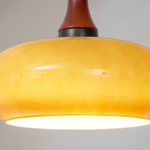 Verano Vintage Smoked Glass Plug In Pendant Lamp
