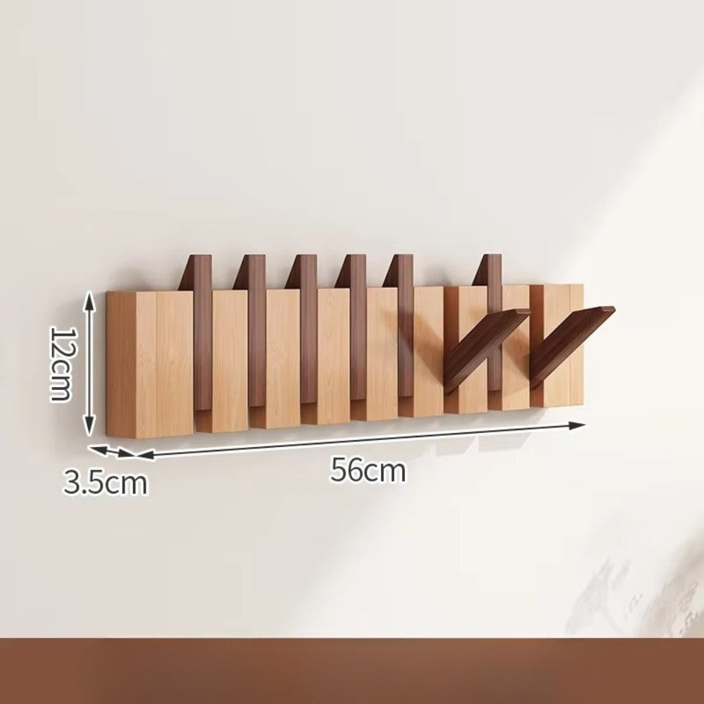 Piano Wooden Foldable Flip Hook Wall Rack