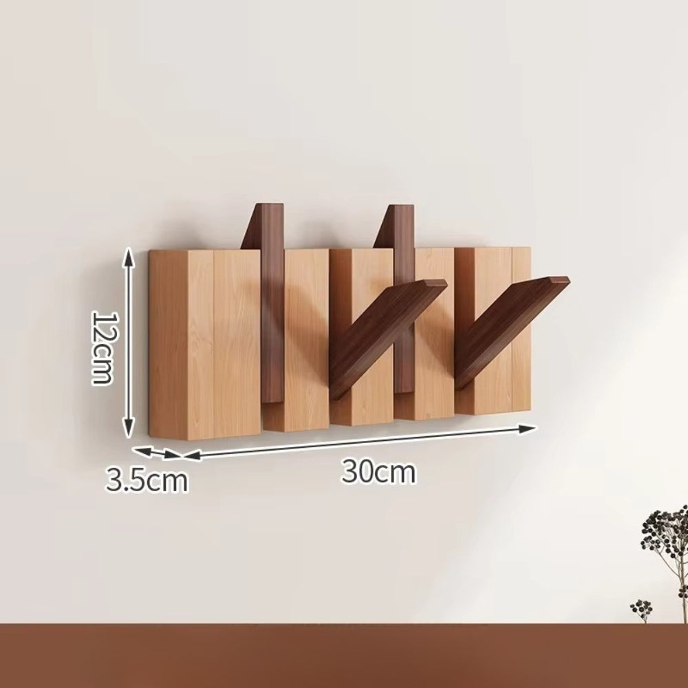 Piano Wooden Foldable Flip Hook Wall Rack