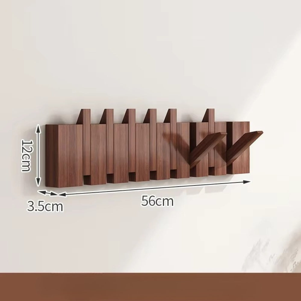 Piano Wooden Foldable Flip Hook Wall Rack