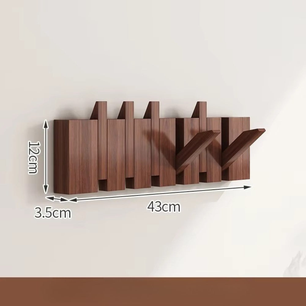 Piano Wooden Foldable Flip Hook Wall Rack