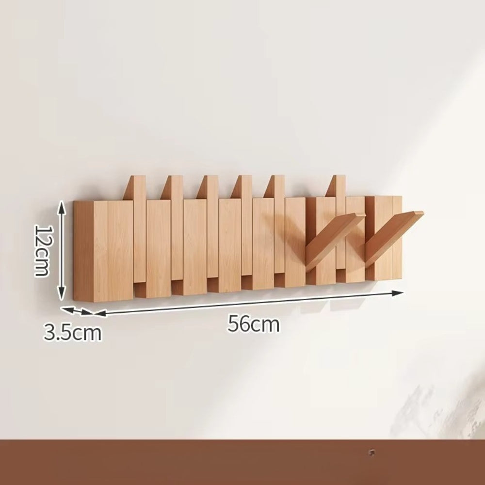 Piano Wooden Foldable Flip Hook Wall Rack