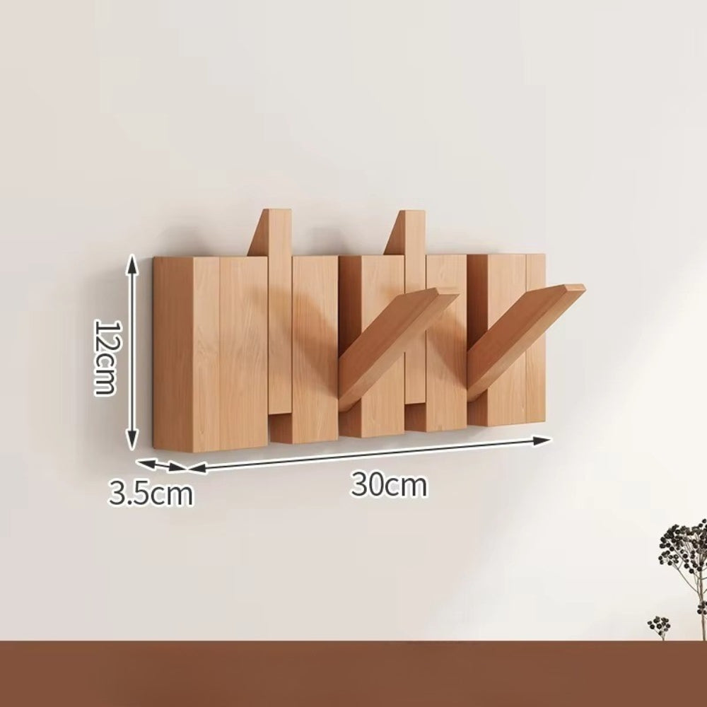 Piano Wooden Foldable Flip Hook Wall Rack