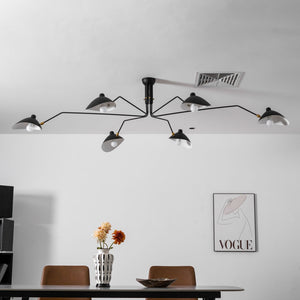 Arachne Mid Century Modular Adjustable Multi-Arm Ceiling Light