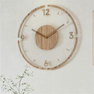 Silent Mid Century Nordic Wooden Wall Clock