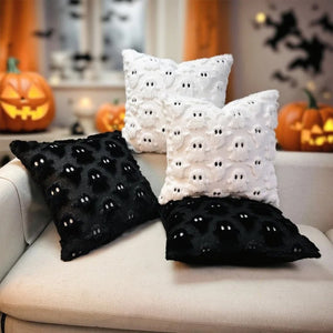 Plush 3D Ghost Cushion Cover for Halloween