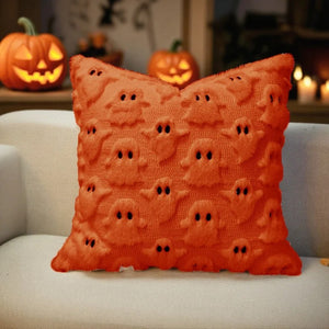 Plush 3D Ghost Cushion Cover for Halloween