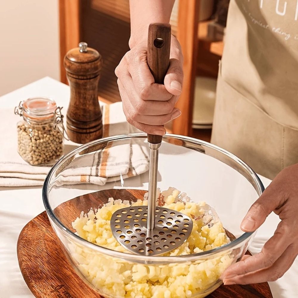 Food Grade 304 Stainless Steel Potato Masher