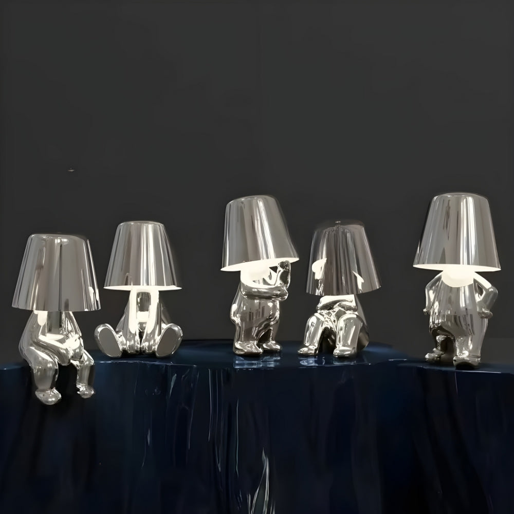 Mirelle Thinker Sculpture Cordless Table Lamp
