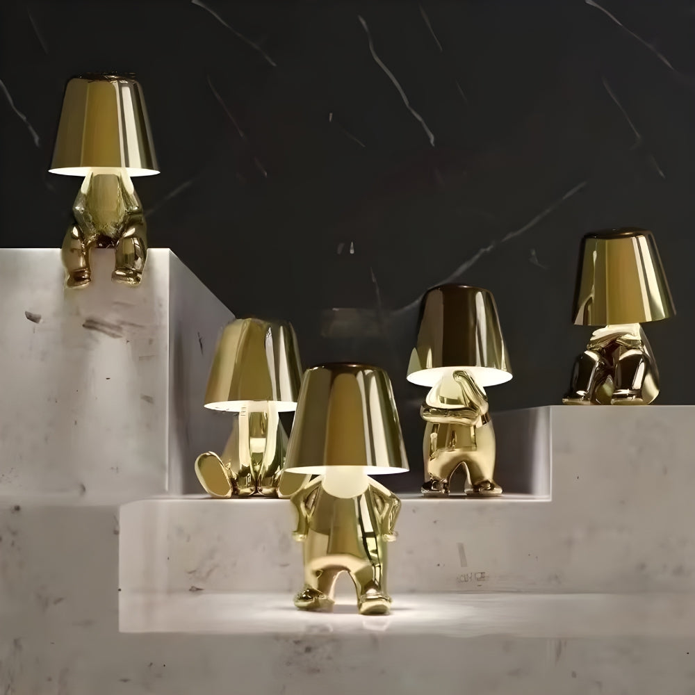 Mirelle Thinker Sculpture Cordless Table Lamp