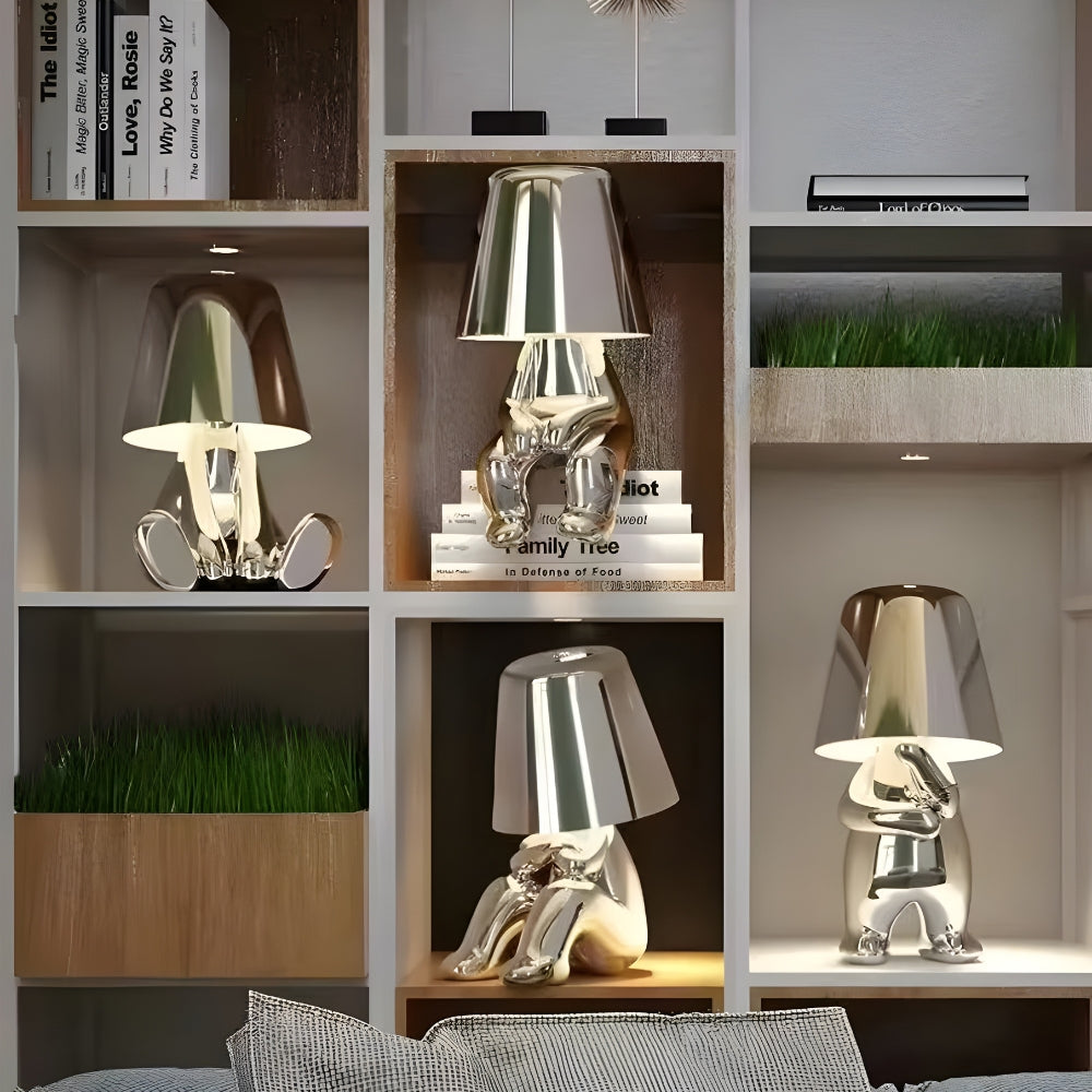 Mirelle Thinker Sculpture Cordless Table Lamp