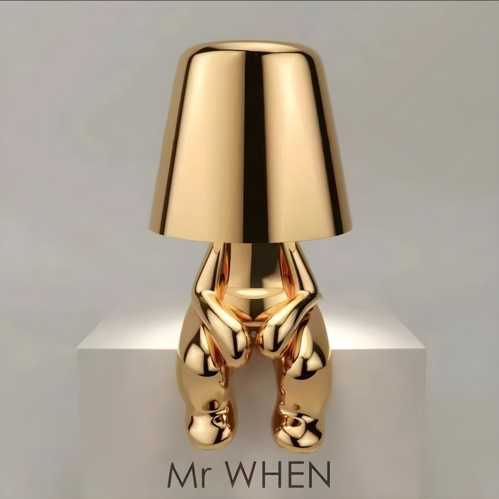 Mirelle Thinker Sculpture Cordless Table Lamp