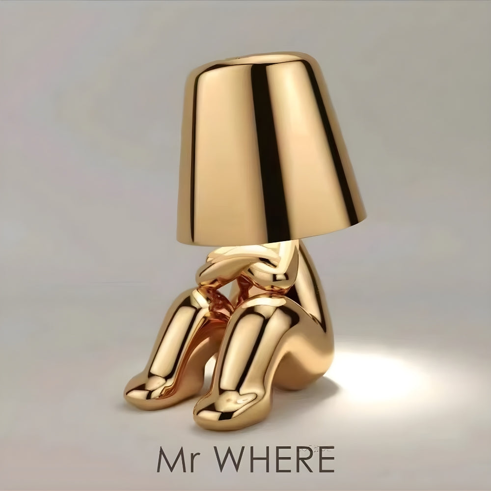 Mirelle Thinker Sculpture Cordless Table Lamp