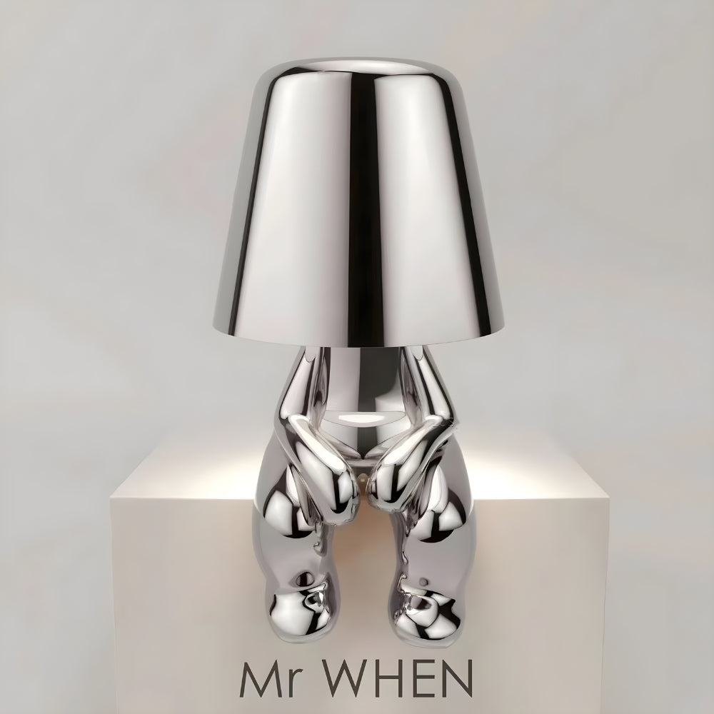 Mirelle Thinker Sculpture Cordless Table Lamp