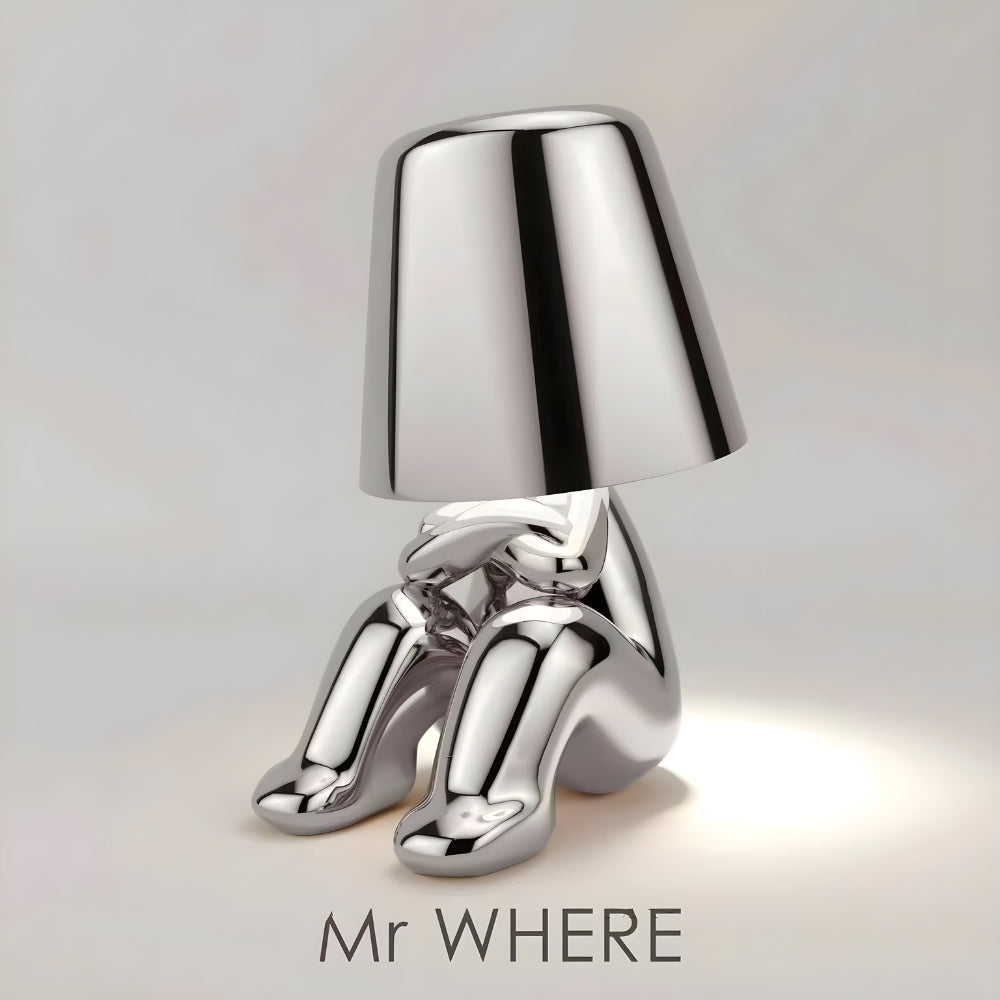 Mirelle Thinker Sculpture Cordless Table Lamp
